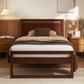 Artiss KING SINGLE Bed Frame Wooden Walnut WITTON