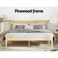 Artiss DOUBLE Bed Frame Wooden Base Mattress Platform Pine YUMI