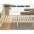 Artiss DOUBLE Bed Frame Wooden Base Mattress Platform Pine YUMI