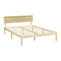 Artiss QUEEN Bed Frame Wooden Pine Timber Mattress Platform YUMI