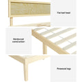 Artiss QUEEN Bed Frame Wooden Pine Timber Mattress Platform YUMI
