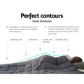 Giselle Weighted Blanket 11kg Adult Deep Sleep Relax Comfort