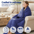 Giselle Weighted Blanket 6.8kg Blue Kids Adults Heavy Gravity