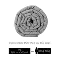 Giselle Weighted Blanket 7kg Grey Deep Sleep Relaxation