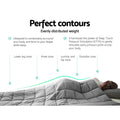 Giselle Weighted Blanket 7kg Grey Deep Sleep Relaxation