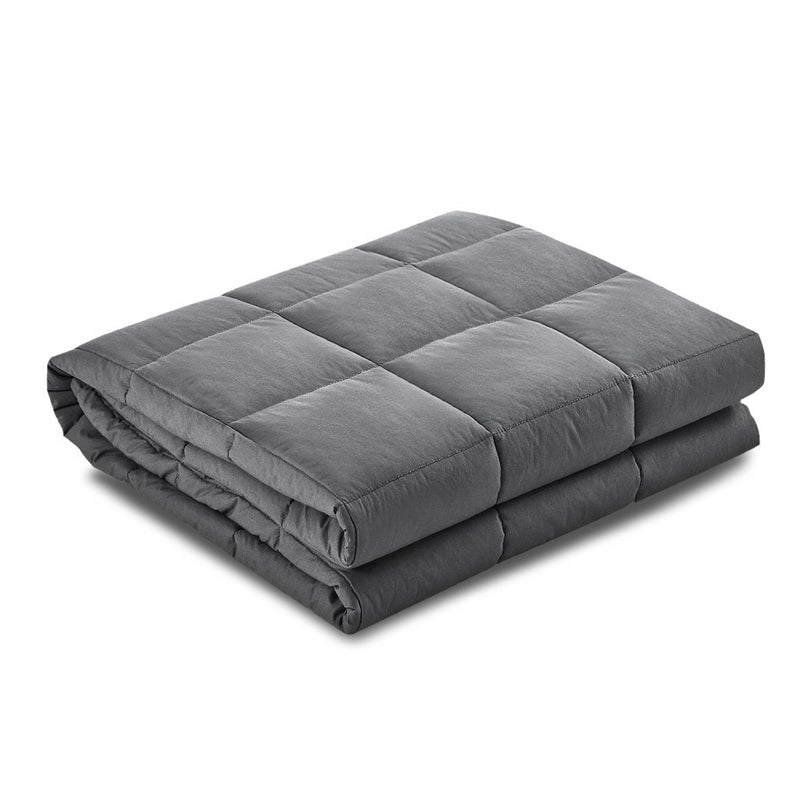 Giselle Weighted Blanket 9kg Adult Grey Queen Size