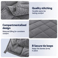 Giselle Bedding Weighted Blanket Fleece Sherpa Heavy Blanket 4.5KG
