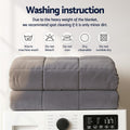Giselle Bedding Weighted Blanket Fleece Sherpa Heavy Blanket 4.5KG
