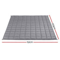 Giselle 9kg Weighted Blanket Sherpa Fleece Adults Kids