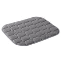 Giselle Weighted Lap Blanket 3.2KG Grey Crystal Velvet Quilted Glass Bead Fill for Sofa Office