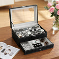 Embellir 12 Grid Watch Box Organizer Jewellery Display Storage Case