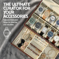 Embellir 12 Grid Watch Box Organiser Jewelry Storage Display Case