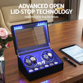 Embellir Automatic Watch Winder Double Box LED Display Black