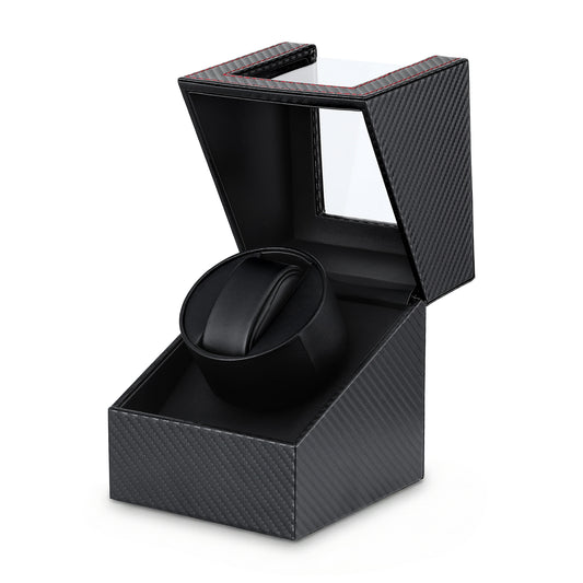 Embellir Watch Winder Automatic Single Quiet Carbon Fibre Black