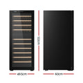 Devanti Wine Fridge Compressor Dual Zone 80 Bottle Cooler