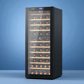 Devanti Wine Fridge Compressor Dual Zone 80 Bottle Cooler