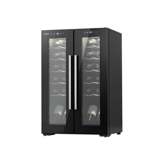 Devanti Wine Fridge Dual Zone 24 Bottles Cooler