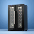 Devanti Wine Fridge Dual Zone 24 Bottles Cooler