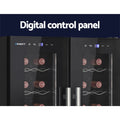 Devanti Wine Fridge Dual Zone 24 Bottles Cooler
