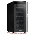 Devanti Wine Fridge Cooler 12 Bottle Capacity