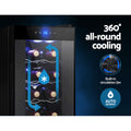 Devanti Wine Fridge Cooler 12 Bottle Capacity