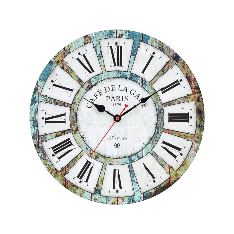 Artiss 40cm Rustic Wall Clock Farmhouse Style