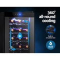 Devanti Wine Fridge Cooler 18 Bottle Capacity