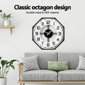 Artiss 60cm Octagon Wall Clock