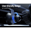 Devanti Wireless Car Charger Fast Charging Mount Vent Suction