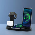 Devanti 4-in-1 Wireless Charger Dock Station Phone Watch Earbuds