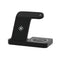 Devanti 4in1 Wireless Charger Station Fast Charging Phone Black