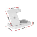 Devanti 4-in-1 Wireless Charger Dock Fast Charging Phone White
