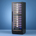 Devanti Wine Fridge Cooler Dual Zone 128 Bottle Capacity