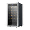 Devanti Wine Fridge 42 Bottles Cooler Stainless Steel