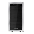 Devanti Wine Fridge 42 Bottles Cooler Stainless Steel