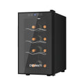 Devanti Wine Fridge Cooler 8 Bottle Capacity Black