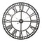 Artiss 80cm Large Wall Clock Roman Numerals Metal Black