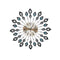 Artiss 60cm 3D Peacock Wall Clock Crystal Silver Large