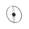 Artiss 75cm Round Wall Clock Black No Numeral Large