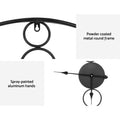 Artiss 75cm Round Wall Clock Black No Numeral Large