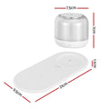 Devanti Wireless Charger 15W RGB Light Bluetooth Speaker Phone