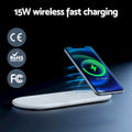Devanti Wireless Charger 15W RGB Light Bluetooth Speaker Phone
