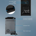 Devanti 22L Water Cooler Dispenser 3 Taps Benchtop Black Filter