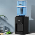 Devanti 22L Water Cooler Dispenser 3 Taps Benchtop Black Filter