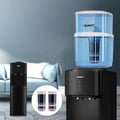 Devanti Water Cooler Dispenser 22L Bottle Stand Black 2Filter