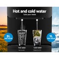 Devanti Water Cooler Dispenser 22L Bottle Stand Black 2Filter