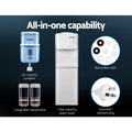 Devanti Water Cooler Dispenser 22L Bottle Stand White 2 Filter