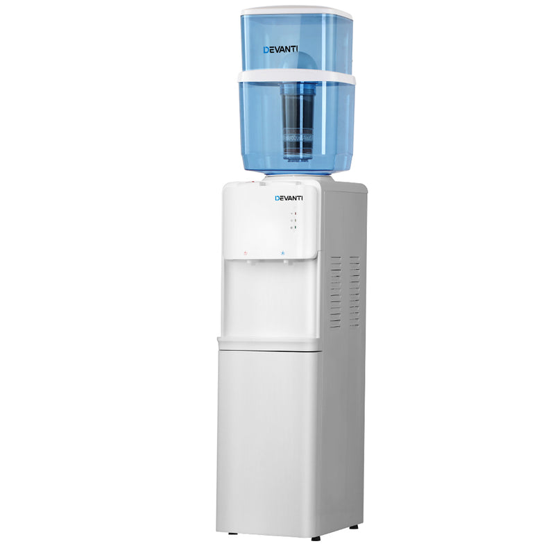 Devanti Water Cooler Dispenser 22L Bottle Stand White