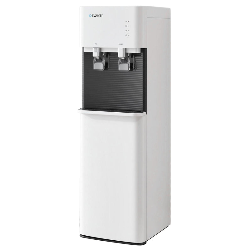 Devanti Water Cooler 2 Taps Bottom Loading Dispenser Chiller Filter
