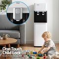 Devanti Water Cooler 2 Taps Bottom Loading Dispenser Chiller Filter